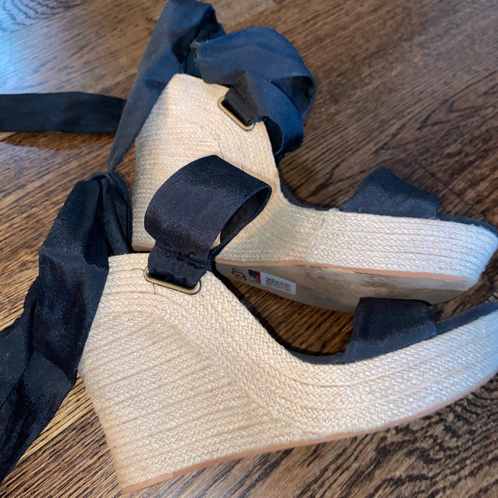 COPY - BLACK UGG WEDGE SANDALS